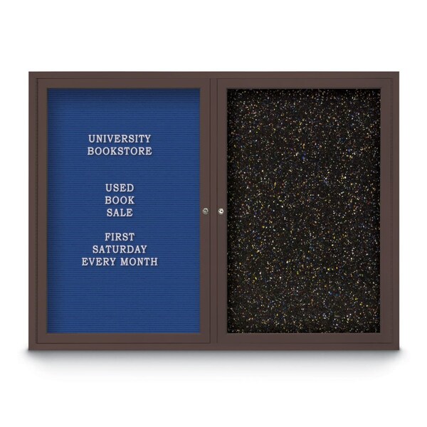 Corkboard, 72"x36", Cobalt Accent/Satin
